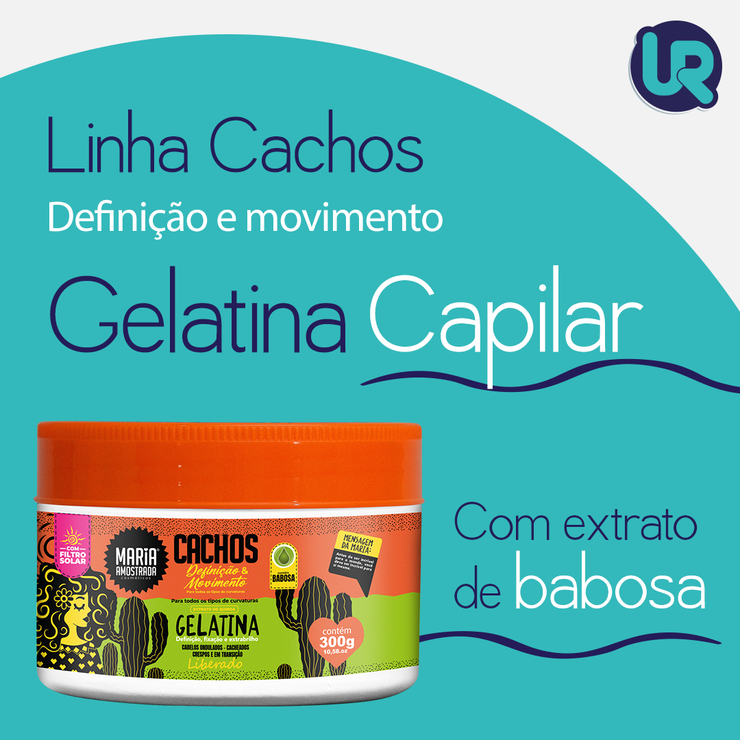 Gelatina Capilar de Cachos 300gr Maria Amostrada