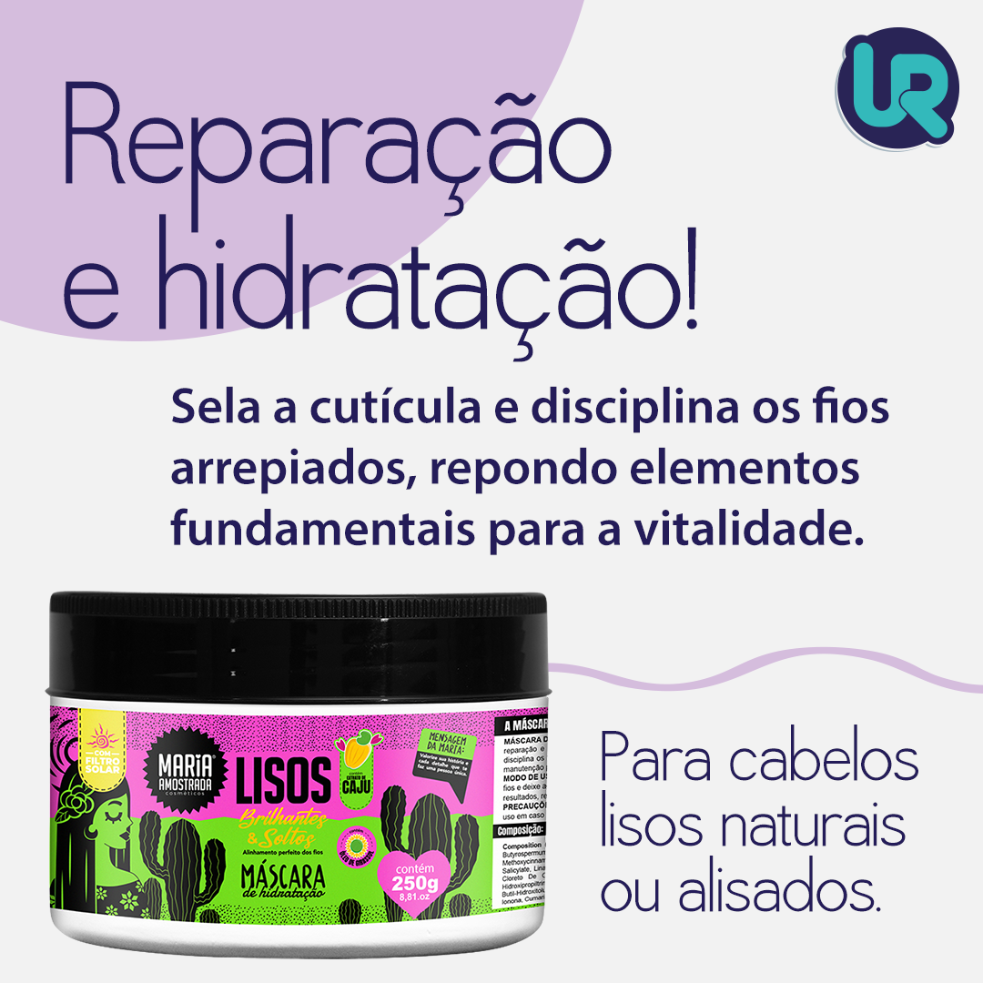 Máscara de hidratação lisa 250gr