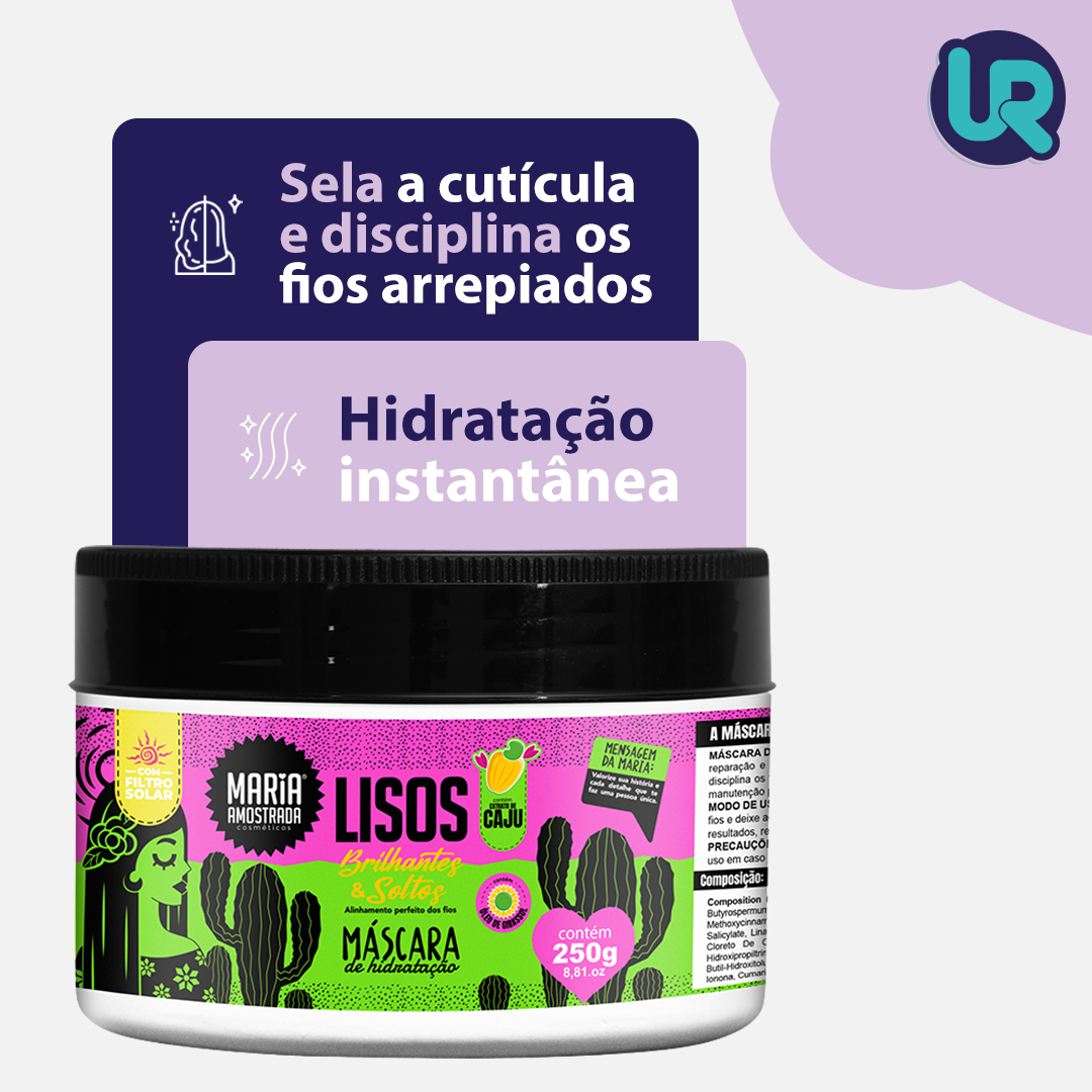 Máscara de hidratação lisa 250gr
