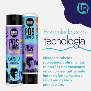 Kit Resgate Pós-Química Maria Amostrada (Shampoo + Condicionador 300ml)
