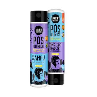 Kit Resgate Pós-Química Maria Amostrada (Shampoo + Condicionador 300ml)